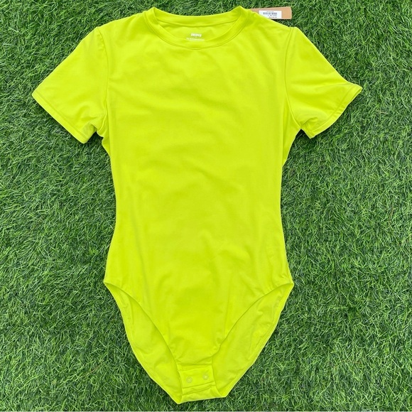 Skims fits everybody t shirt bodysuit neon lime small new with tags casual - Picture 4 of 7